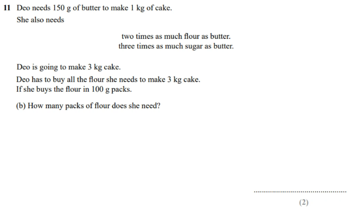 Question 11(b) - SET 1 - GCSE Higher Non-calculator Maths Predicted Paper 1 - 2026