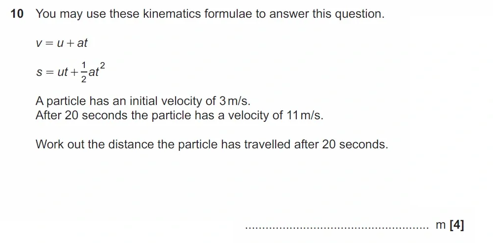 Question 10 - GCSE OCR Higher Maths Past Paper 4 (Calculator) - November 2022