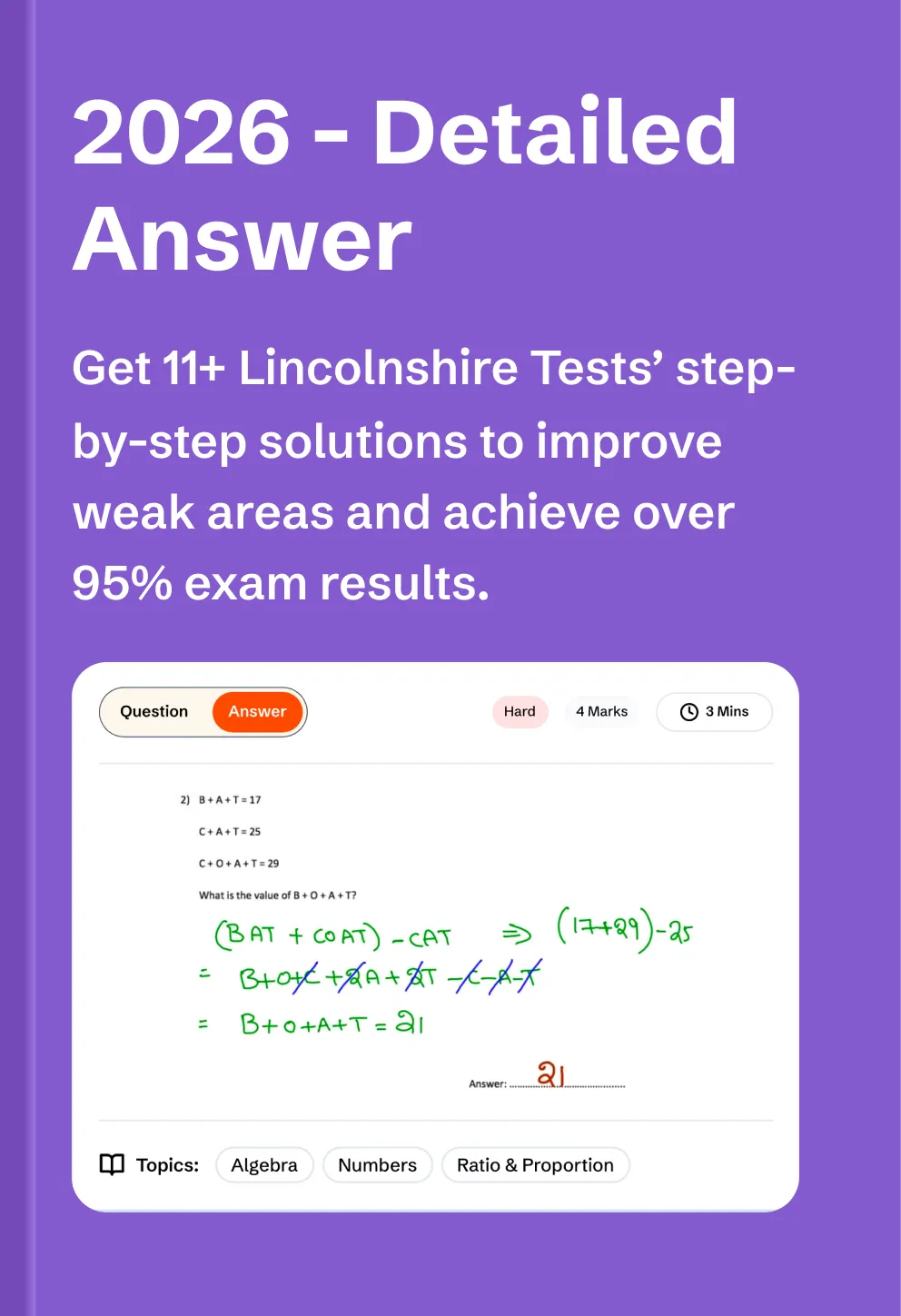 11+ Lincolnshire Practice Papers Image Thumbnail