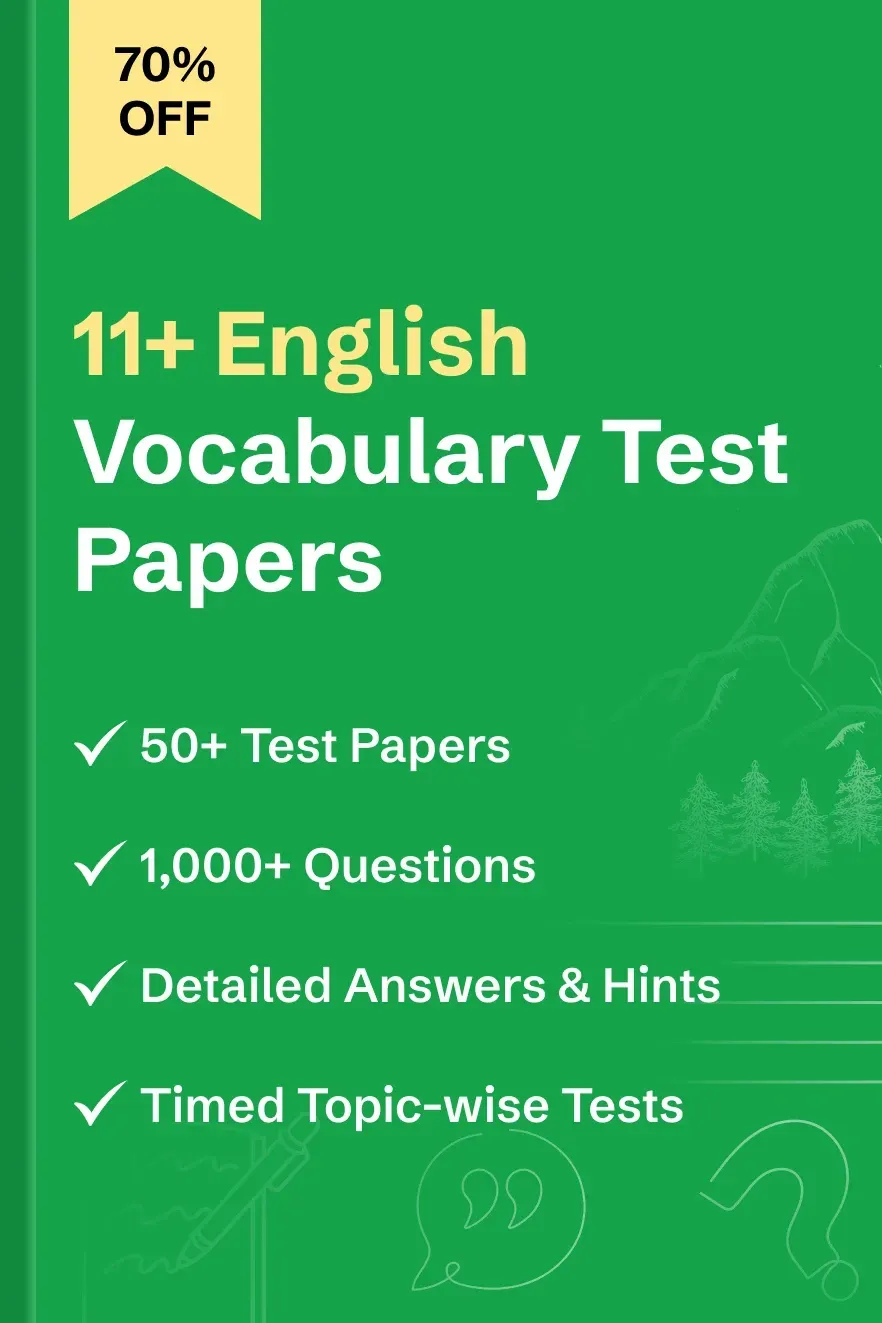 11 Plus (11+) Vocabulary Test Papers  - image