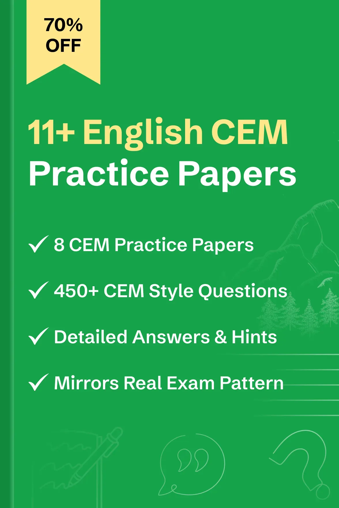11+ English CEM Practice Papers Bundle - image