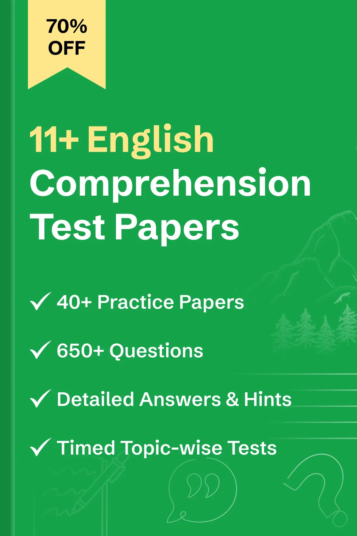 11 Plus (11+) Comprehension Test Papers - image