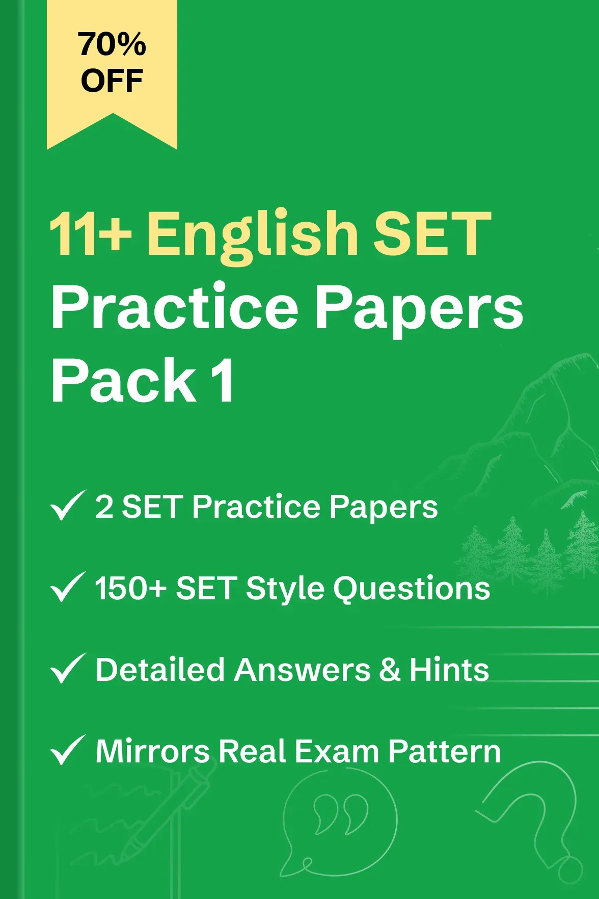 11+ English SET Practice Papers Pack 1 - image