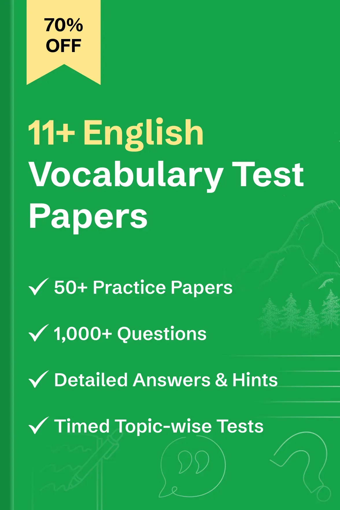 11 Plus (11+) Vocabulary Test Papers  - globals/products/11_English_Vocabulary_Test_Papers_4x.webp