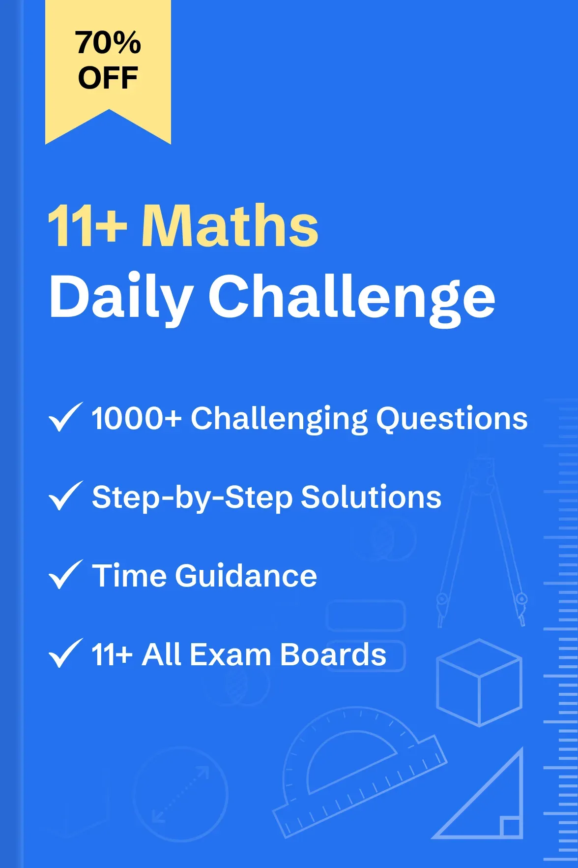 11+ Maths Daily Challenging Questions - globals/products/11_Maths_Daily_Challenge_4x.webp