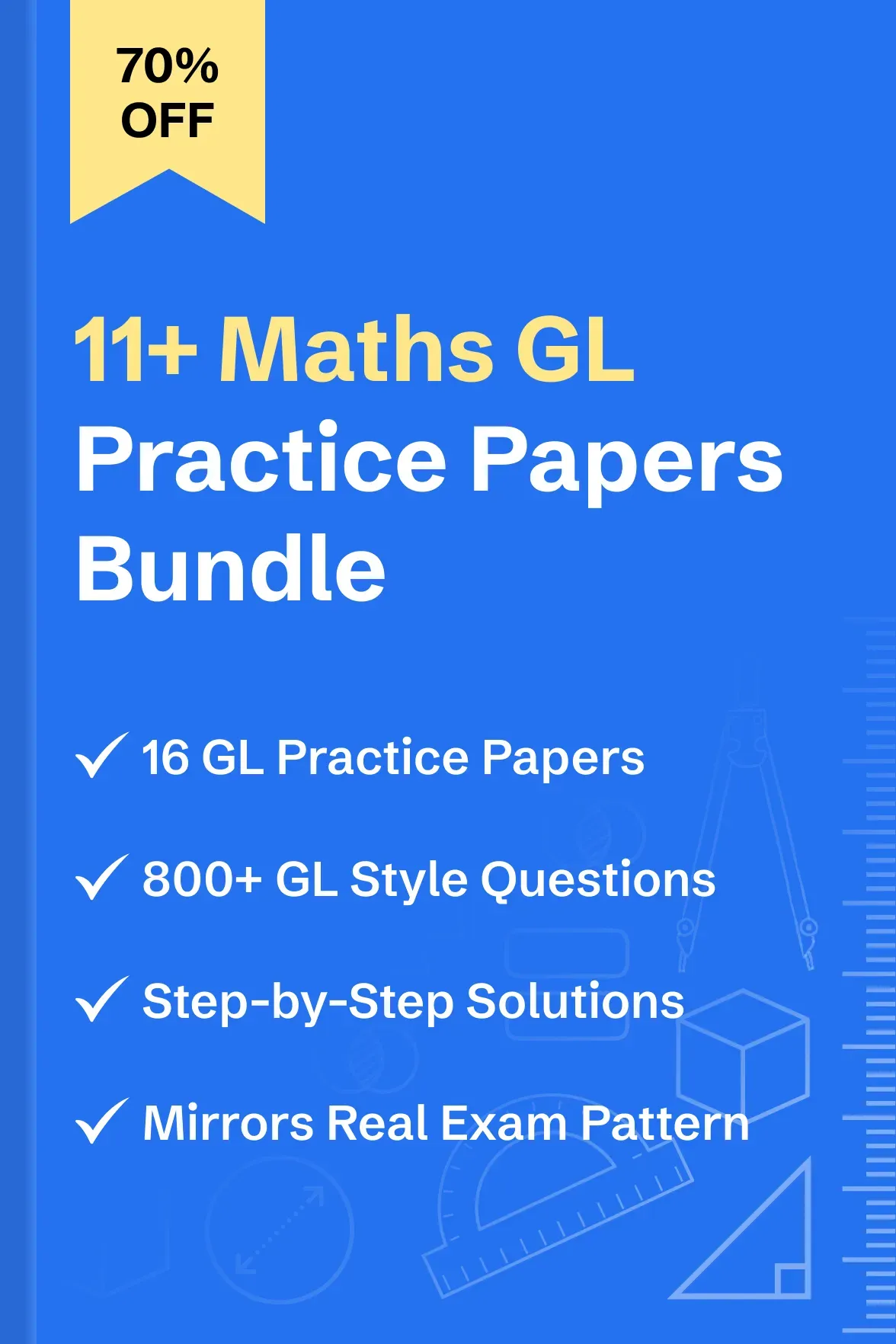 11+ Maths GL Practice Papers Bundle - image