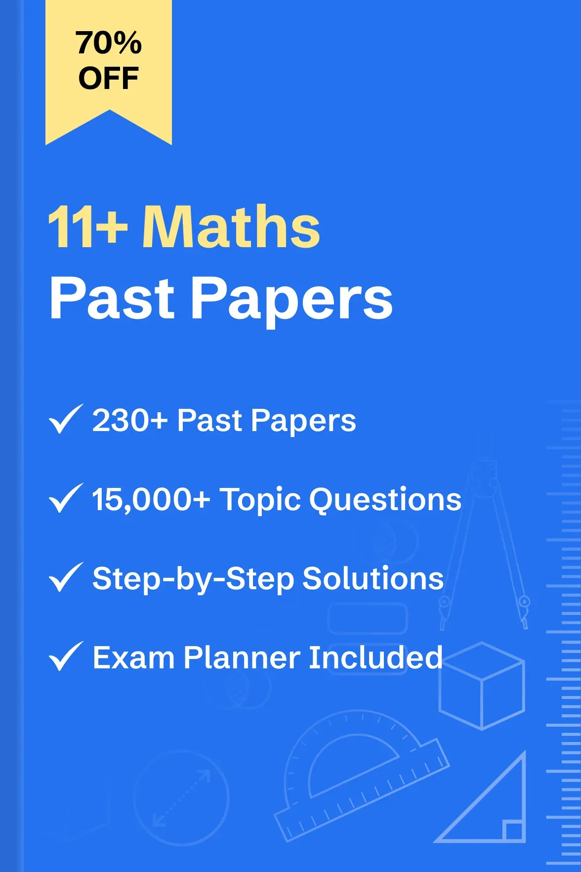 11+ Maths Solved Past Papers - globals/products/11_Maths_Past_Papers_4x.webp