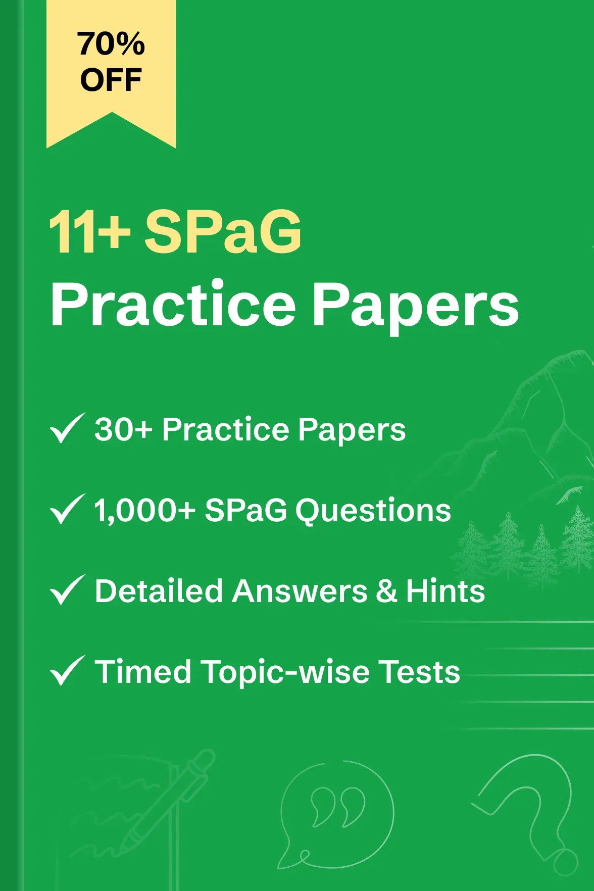 11 Plus (11+) SPaG Practice Papers - image
