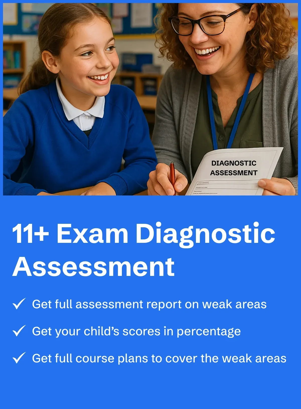 11+ Exam Diagnostic Assessment - image