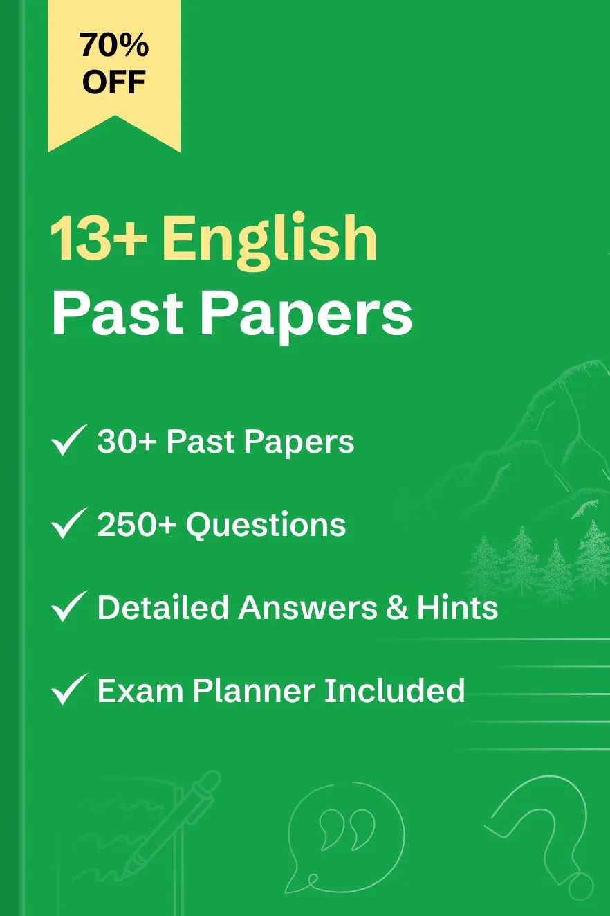 13+ English Past Papers with Detailed Answers