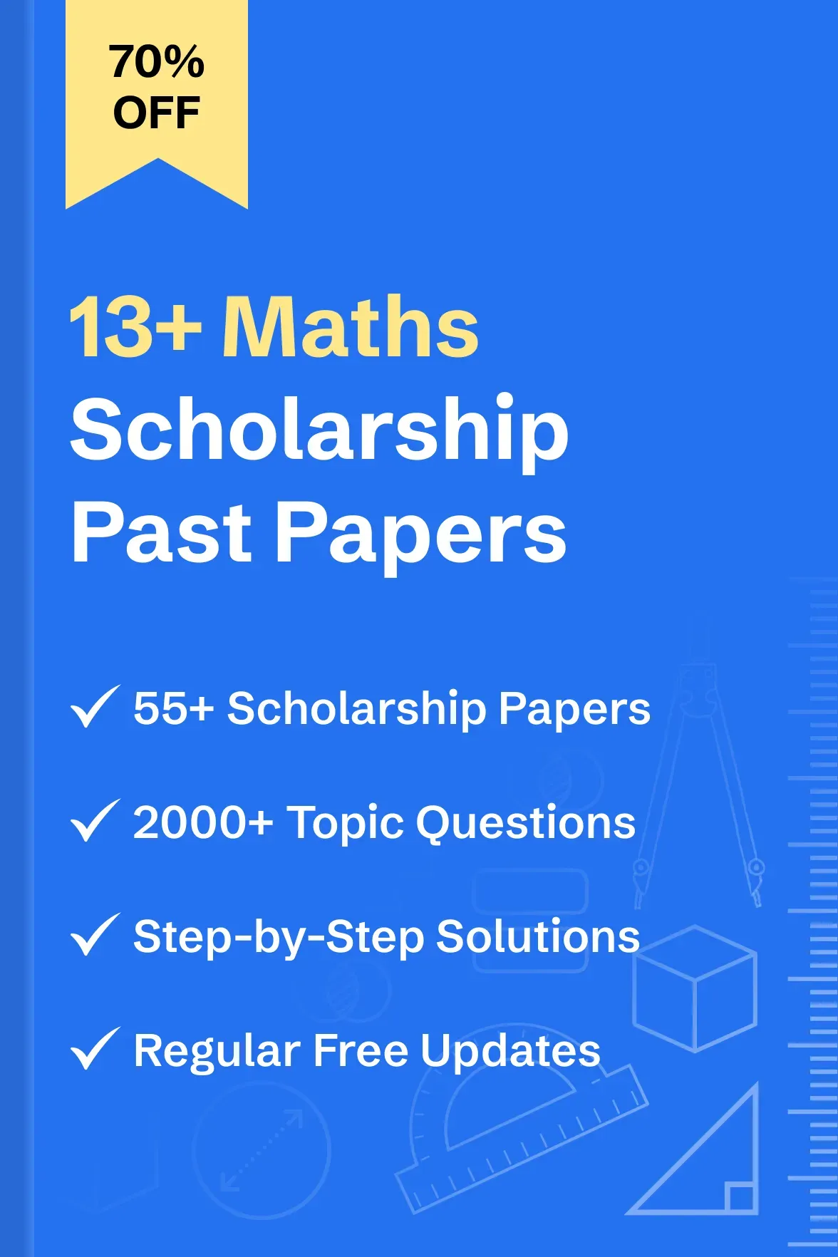 13+ Maths Solved Scholarship Past Papers - image
