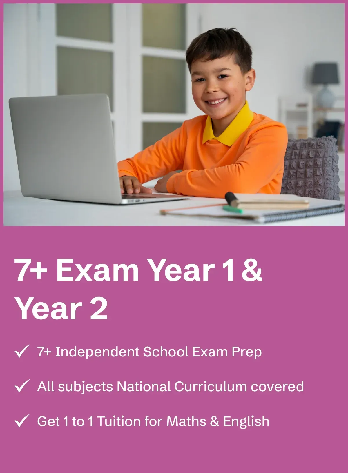 7+ Exam Year 1 & Year 2 - image