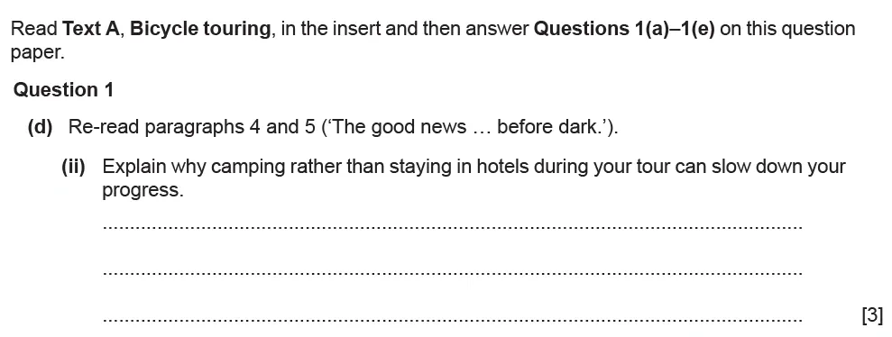 Question 01(d)(ii) - Cambridge IGCSE June 2021 TZ1 English Language Reading Paper 1