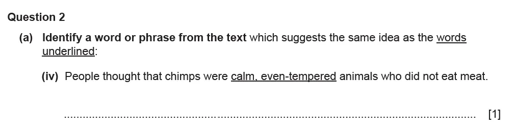 Question 02(a)(iv) - Cambridge IGCSE June 2021 TZ3 English Language Reading Paper 1