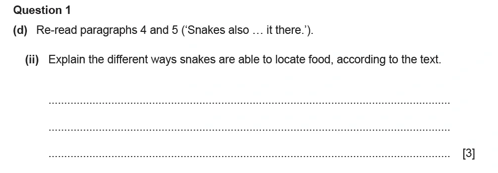Question 01(d)(ii) - Cambridge IGCSE June 2022 TZ3 English Language Reading Paper 1