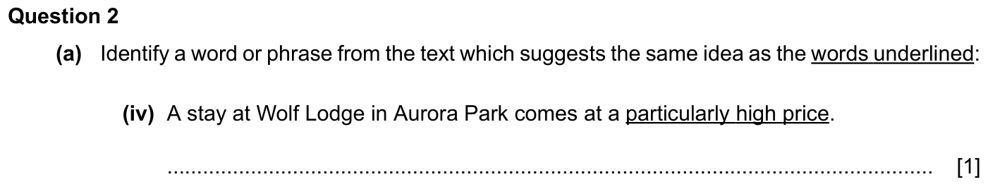 Question 2(a)(iv) - Cambridge IGCSE March 2024 TZ2 English Language Reading Paper 1