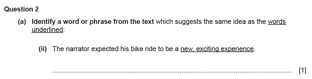 Question 02(a)(ii) - Cambridge IGCSE November 2021 TZ2 English Language Reading Paper 1
