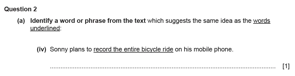 Question 02(a)(iv) - Cambridge IGCSE November 2021 TZ2 English Language Reading Paper 1