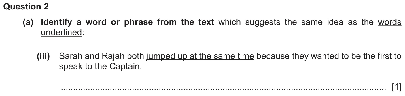 Question 2a (iii) - Cambridge IGCSE November 2025 TZ3 English Language Reading Paper 1