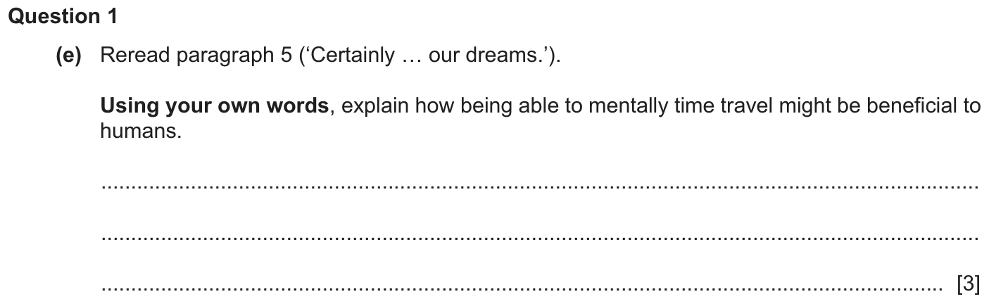 Question 1e - Cambridge IGCSE November 2025 TZ2 English Language Reading Paper 1