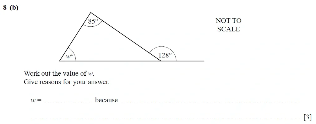 Question 08(b) - Cambridge IGCSE Maths Past Papers - Core Calculator 2020 - Specimen Paper 3