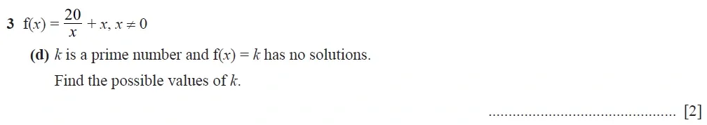 Question 03(d) - Cambridge IGCSE Maths Past Papers - Extended Calculator 2020 - Specimen Paper 4