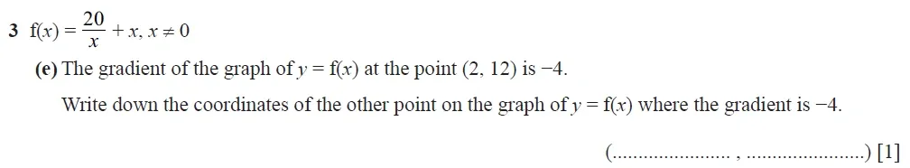 Question 03(e) - Cambridge IGCSE Maths Past Papers - Extended Calculator 2020 - Specimen Paper 4
