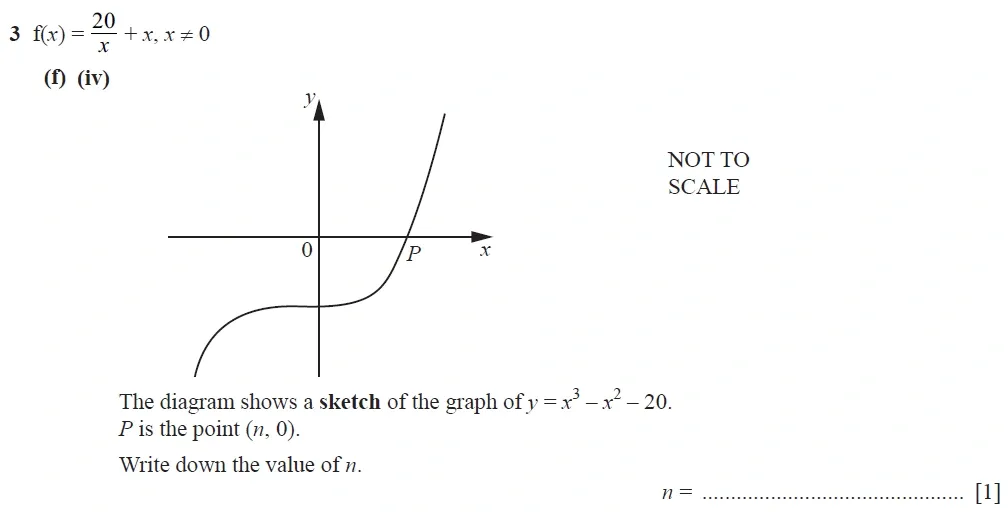 Question 03(f)(iv) - Cambridge IGCSE Maths Past Papers - Extended Calculator 2020 - Specimen Paper 4