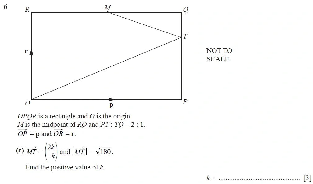 Question 06(c) - Cambridge IGCSE Maths Past Papers - Extended Calculator 2020 - Specimen Paper 4