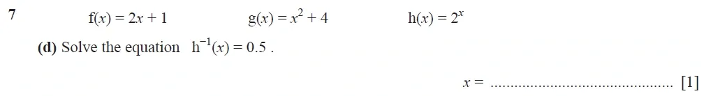 Question 07(d) - Cambridge IGCSE Maths Past Papers - Extended Calculator 2020 - Specimen Paper 4