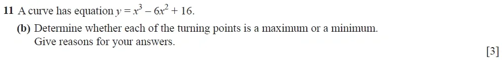 Question 11(b) - Cambridge IGCSE Maths Past Papers - Extended Calculator 2020 - Specimen Paper 4