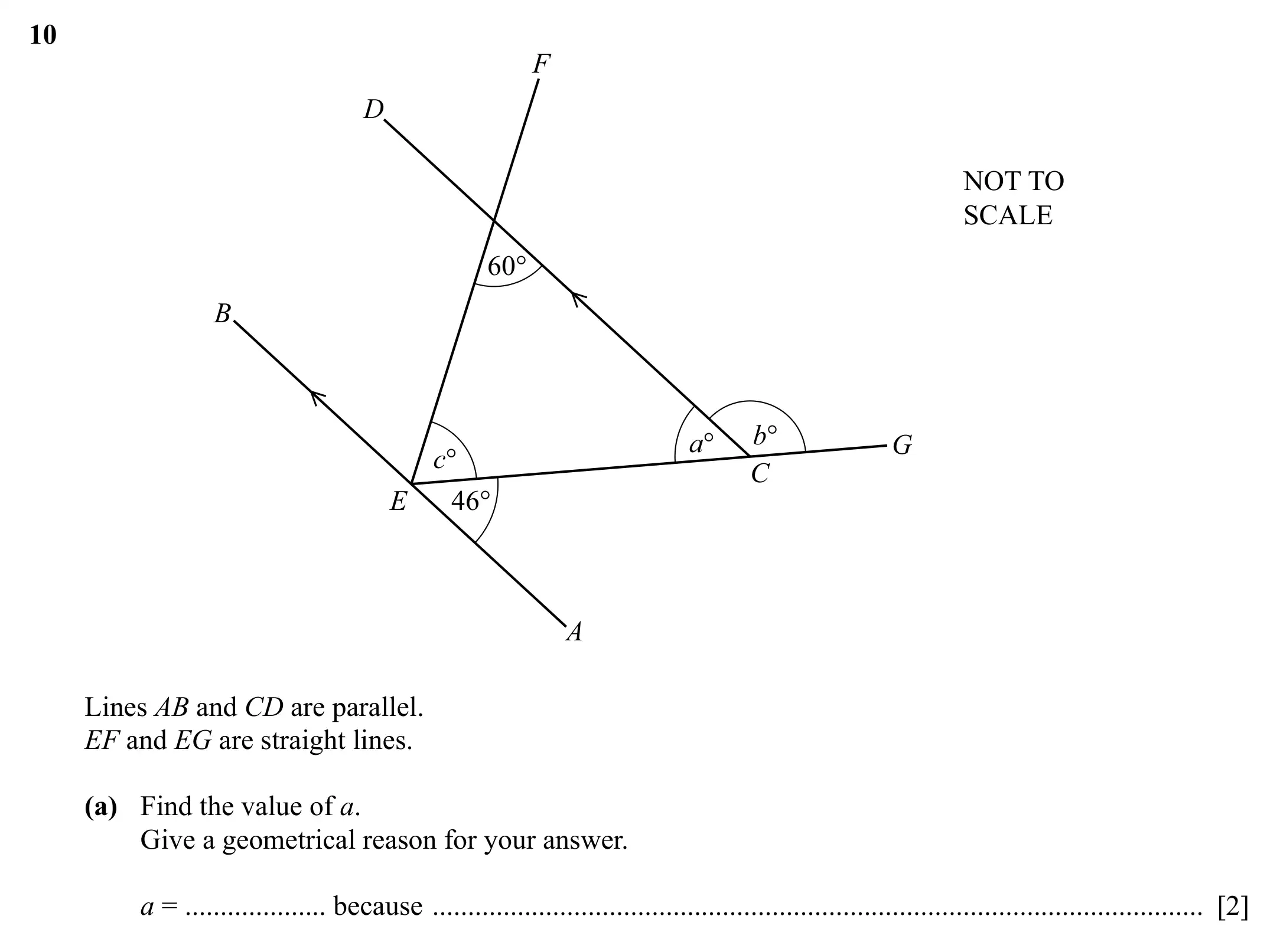 Question 10(a) - Cambridge IGCSE Maths Past Papers - Core Non-calculator 2025 - Specimen Paper 1