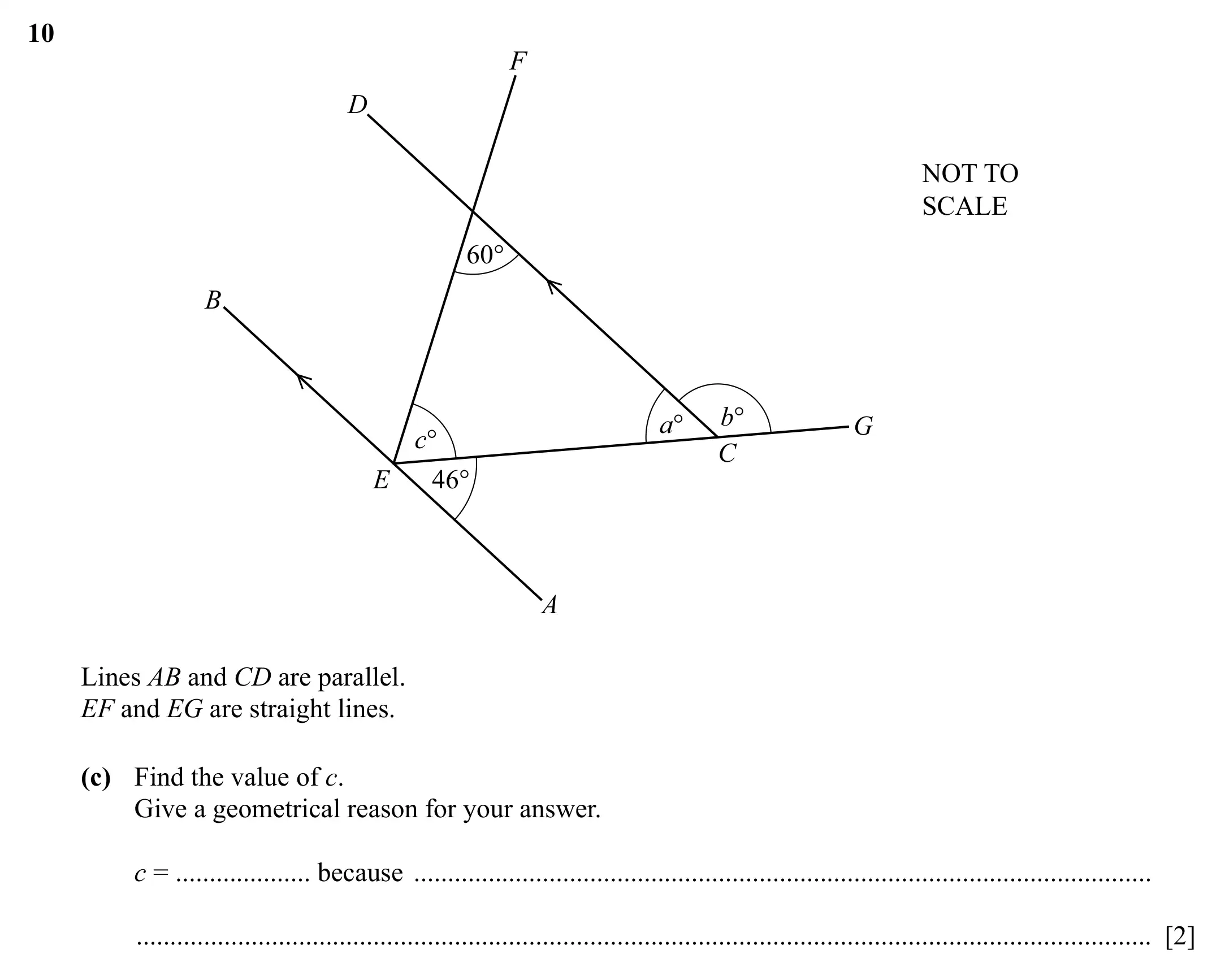 Question 10(c) - Cambridge IGCSE Maths Past Papers - Core Non-calculator 2025 - Specimen Paper 1