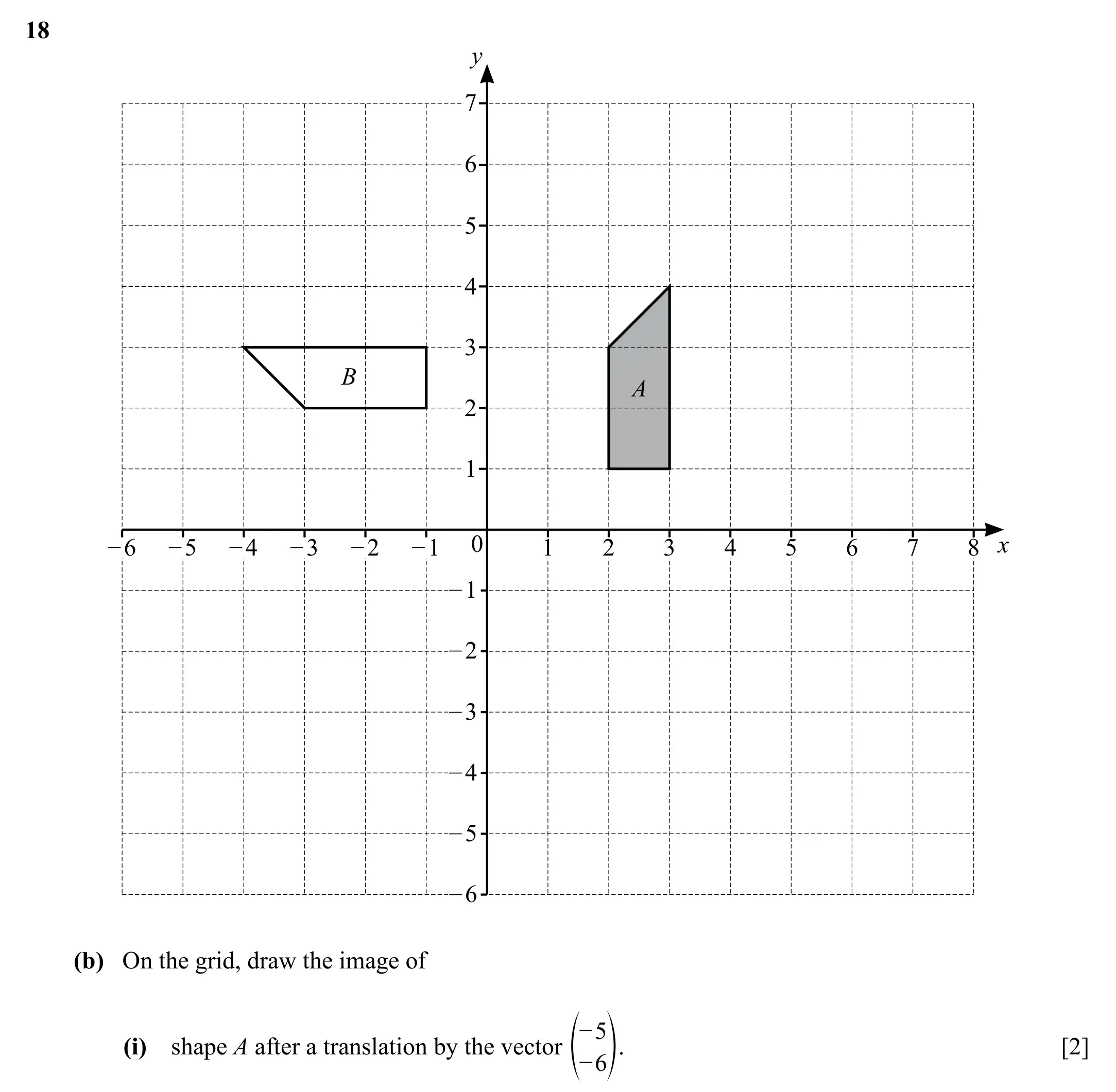 Question 18(b)(i) - Cambridge IGCSE Maths Past Papers - Core Non-calculator 2025 - Specimen Paper 1