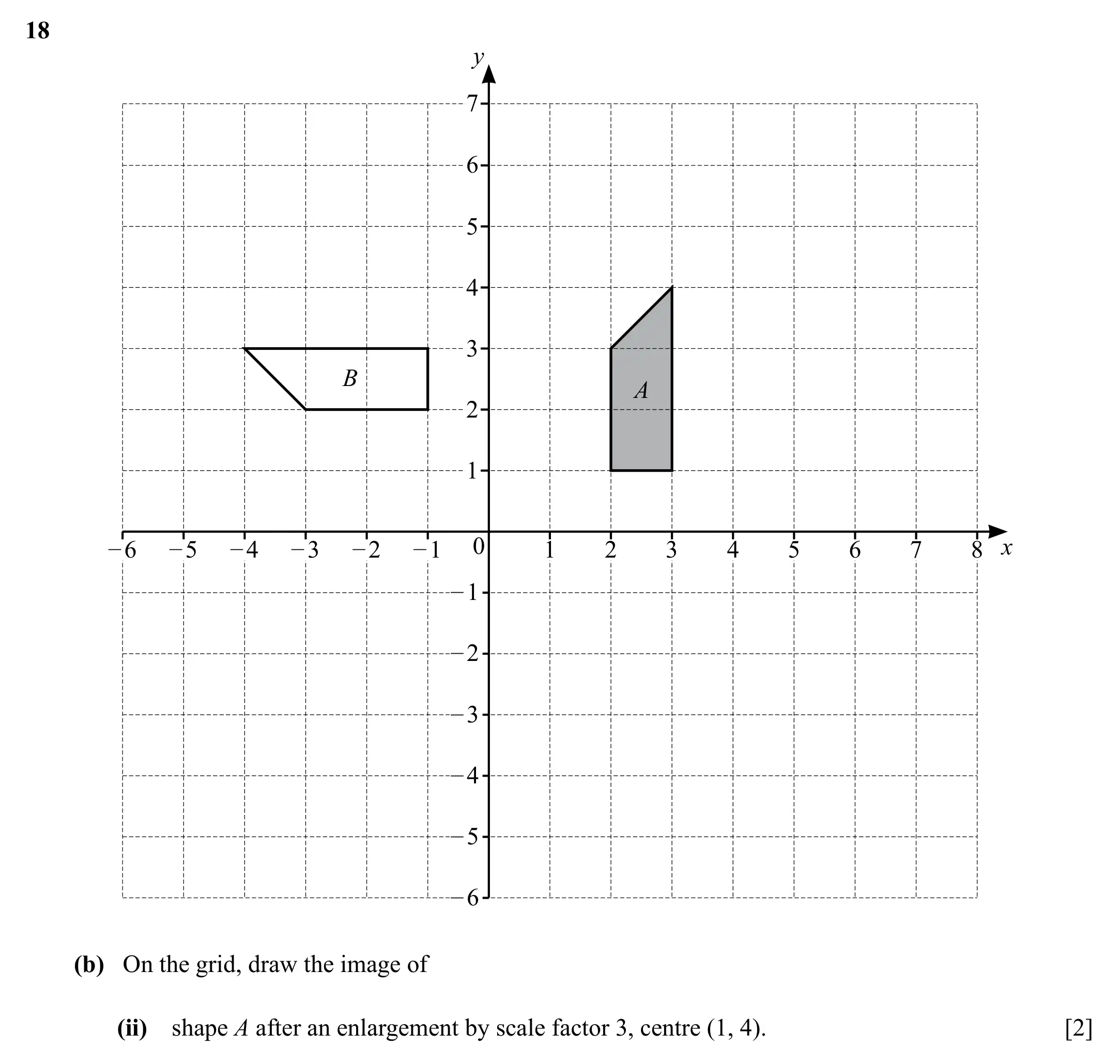 Question 18(b)(ii) - Cambridge IGCSE Maths Past Papers - Core Non-calculator 2025 - Specimen Paper 1