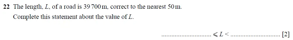 Question 25 - Cambridge IGCSE Maths Past Papers - Core Non-calculator 2025 - Specimen Paper 1