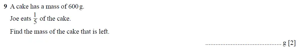 Question 09 - Cambridge IGCSE Maths Past Papers - Core Non-calculator 2025 - Specimen Paper 1