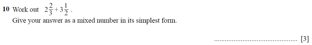 Question 11 - Cambridge IGCSE Maths Past Papers - Extended Non-calculator 2025 - Specimen Paper 2
