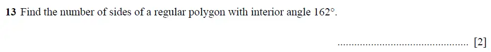 Question 15 - Cambridge IGCSE Maths Past Papers - Extended Non-calculator 2025 - Specimen Paper 2