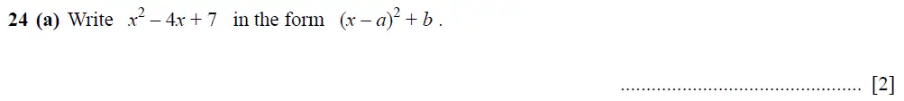 Question 35 - Cambridge IGCSE Maths Past Papers - Extended Non-calculator 2025 - Specimen Paper 2