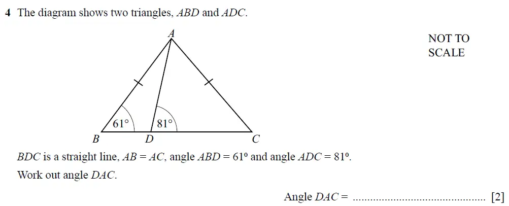 Question 04 - Cambridge IGCSE Maths Past Papers - Extended Non-calculator 2025 - Specimen Paper 2