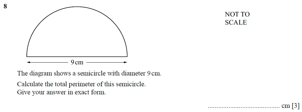 Question 09 - Cambridge IGCSE Maths Past Papers - Extended Non-calculator 2025 - Specimen Paper 2