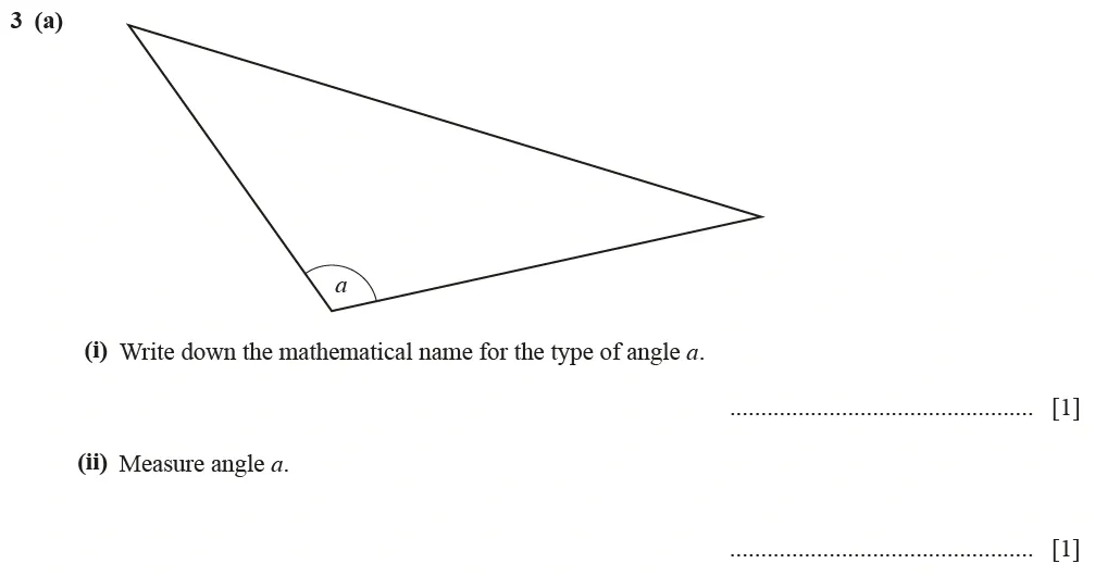 Question 03(a) - Cambridge IGCSE Maths Past Papers - Core Calculator June 2022 - Paper 32
