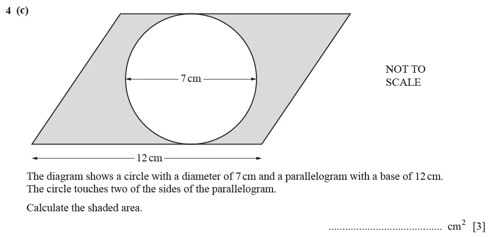 Question 04(c) - Cambridge IGCSE Maths Past Papers - Core Calculator June 2022 - Paper 32