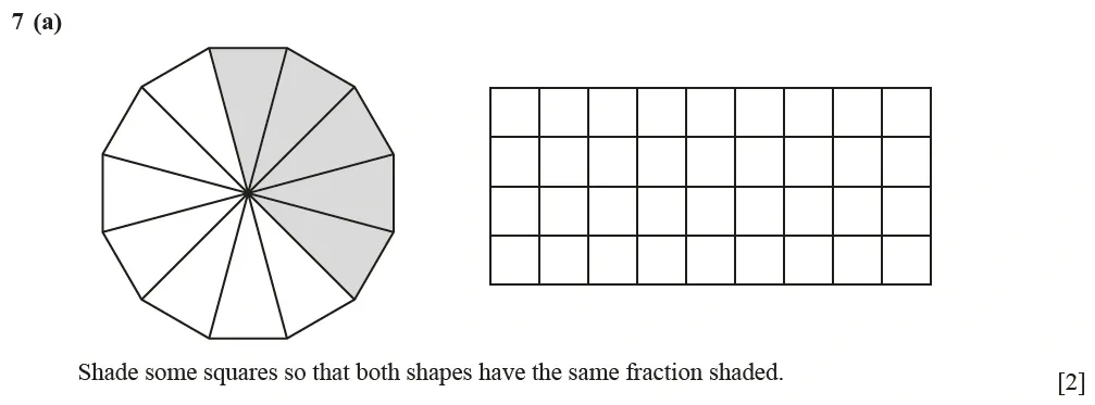 Question 07(a) - Cambridge IGCSE Maths Past Papers - Core Calculator June 2022 - Paper 32