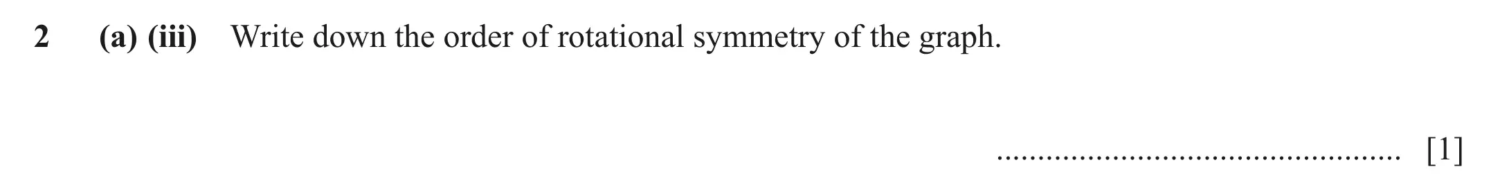 Question 2(a)(iii) - Cambridge IGCSE Maths Past Papers - Core Calculator June 2022 - Paper 32