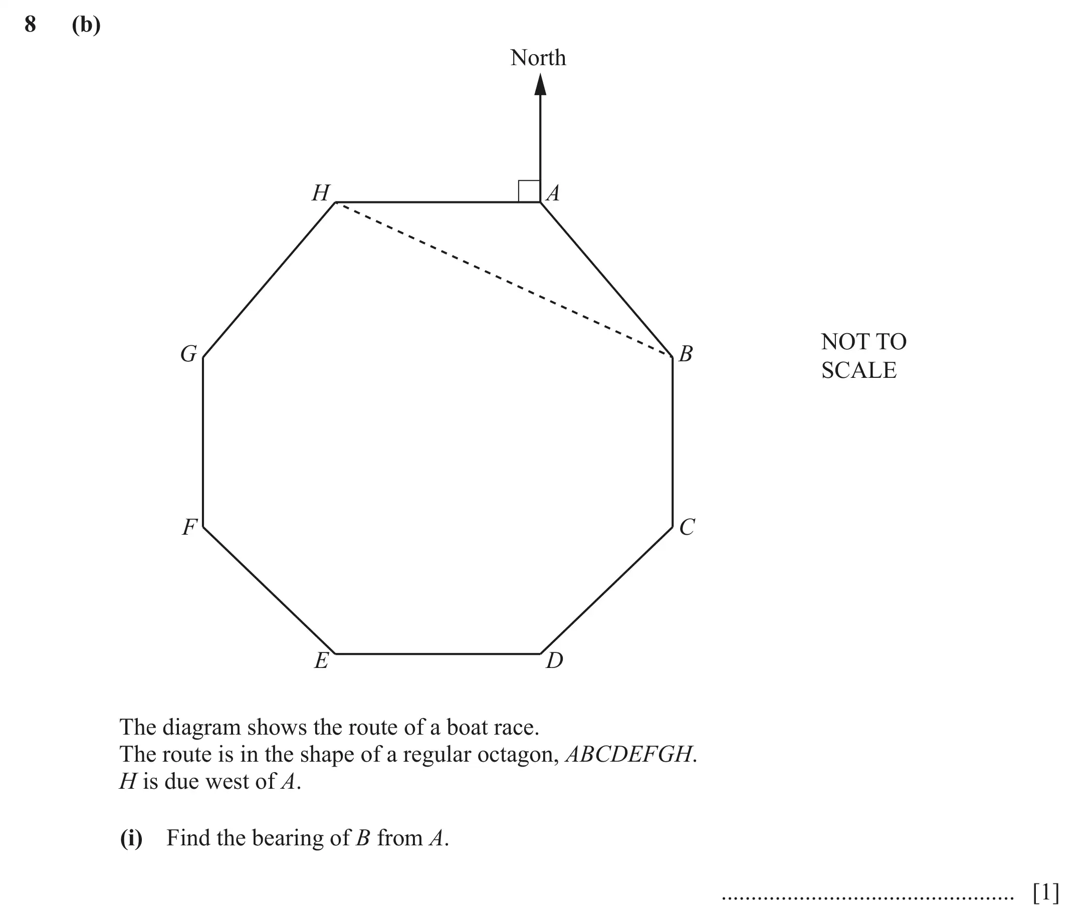 Question 8(b)(i) - Cambridge IGCSE Maths Past Papers - Core Calculator June 2022 - Paper 32