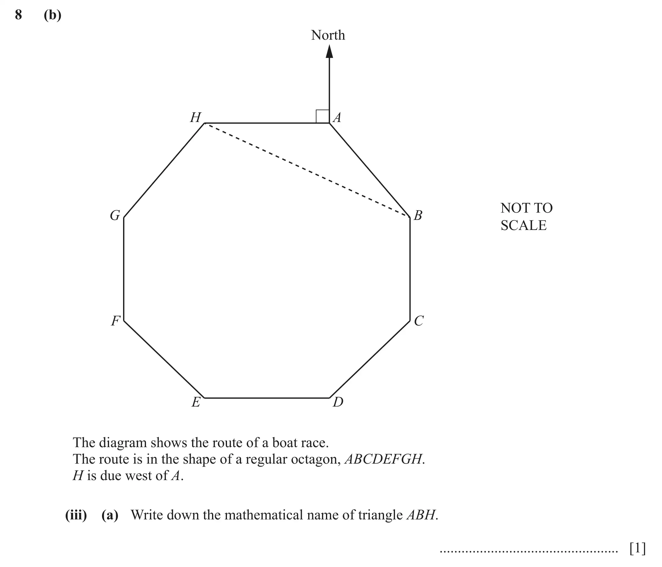 Question 8(b)(iii)(a) - Cambridge IGCSE Maths Past Papers - Core Calculator June 2022 - Paper 32