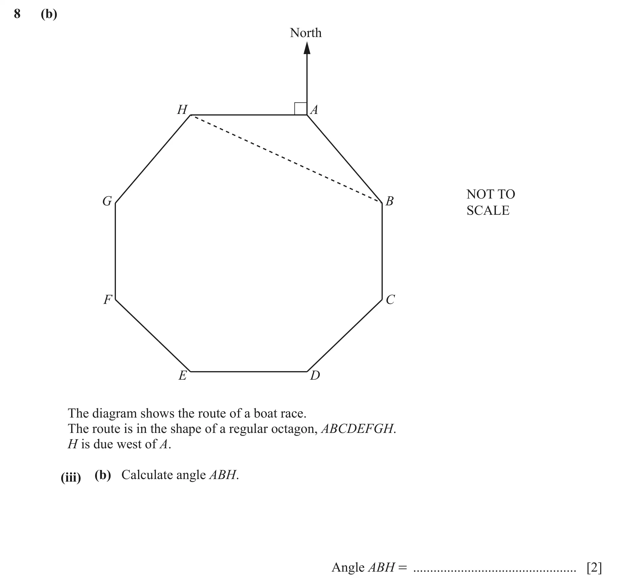 Question 8(b)(iii)(b) - Cambridge IGCSE Maths Past Papers - Core Calculator June 2022 - Paper 32
