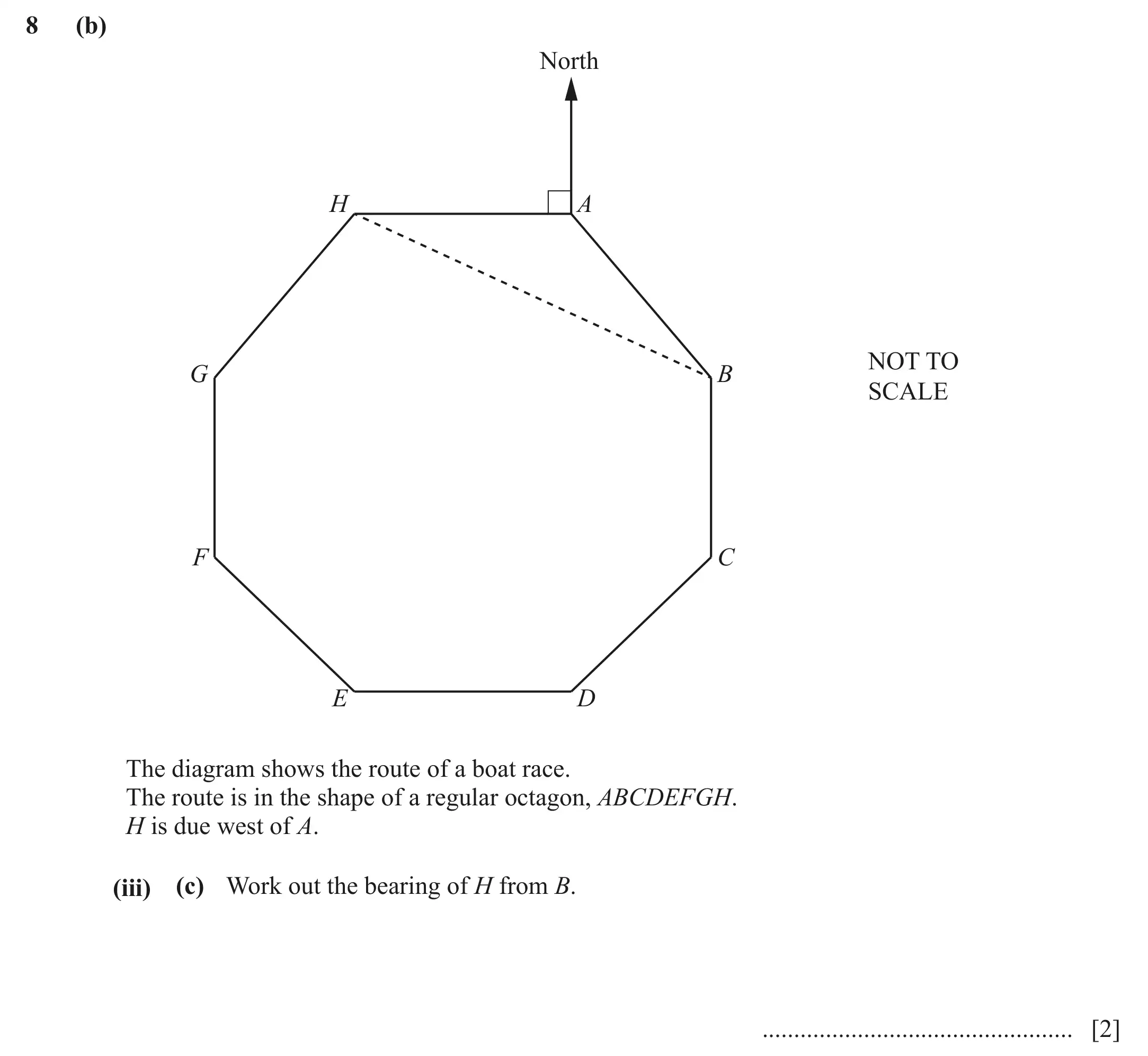 Question 8(b)(iii)(c) - Cambridge IGCSE Maths Past Papers - Core Calculator June 2022 - Paper 32